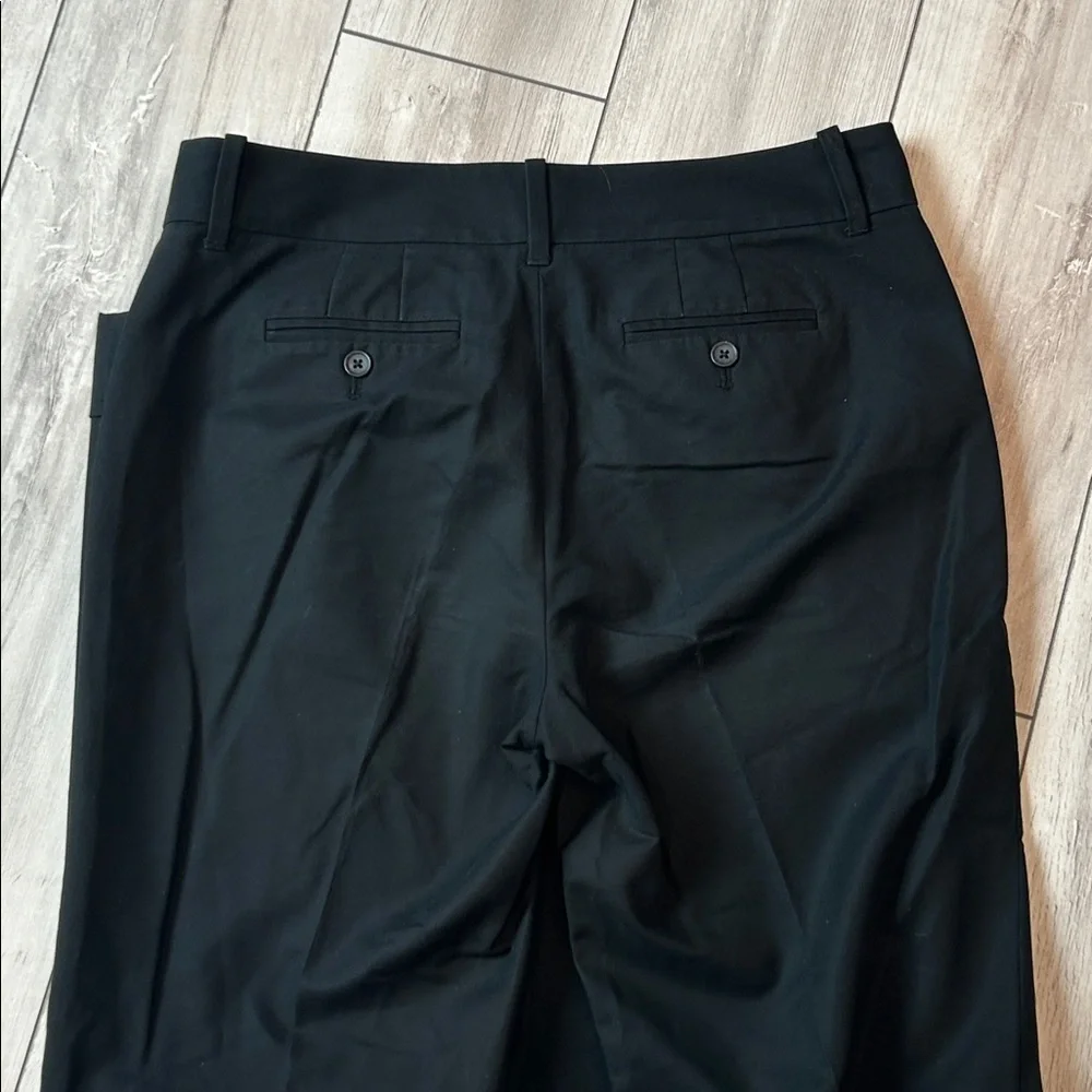 Banana Republic Jackson Fit black wide leg trouser pants size 8